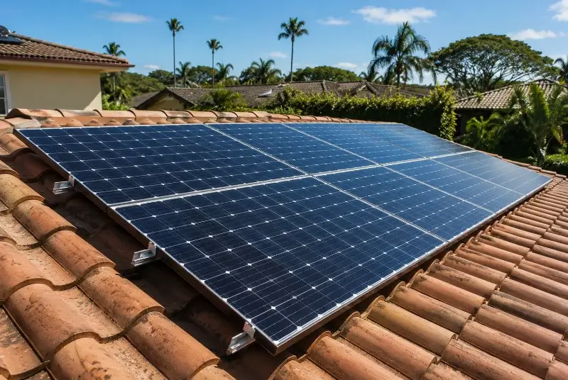 Installation de panneaux solaires à Meslan